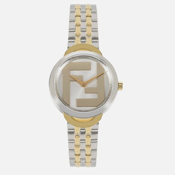 Fendi Womens Two Tone 30mm Bracelet Fashion Watch - Picture 1 of 3